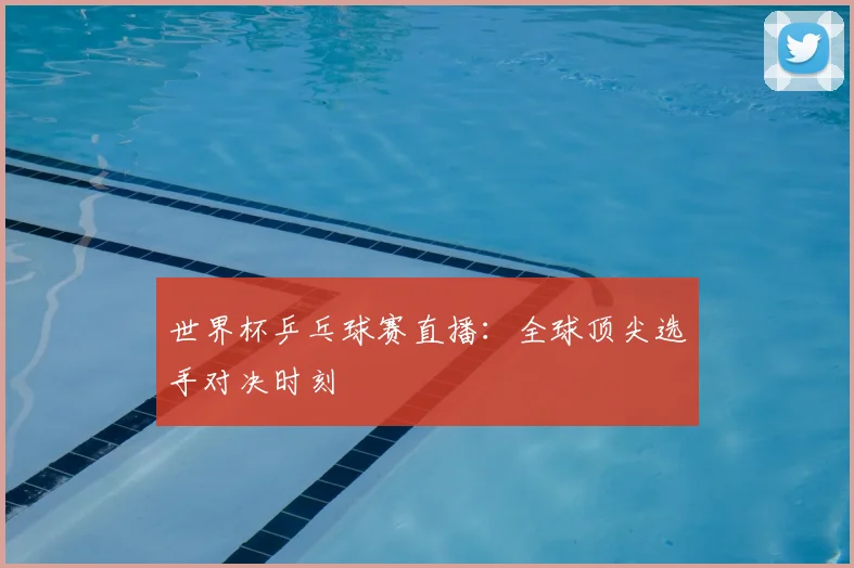 世界杯乒乓球赛直播：全球顶尖选手对决时刻