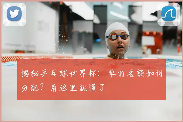 揭秘乒乓球世界杯：单打名额如何分配？看这里就懂了